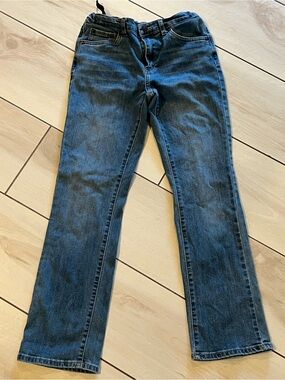 Levi's Kids Boot Cut Jeans Blue Denim Size 14 Regular Adjustable Waist Unisex